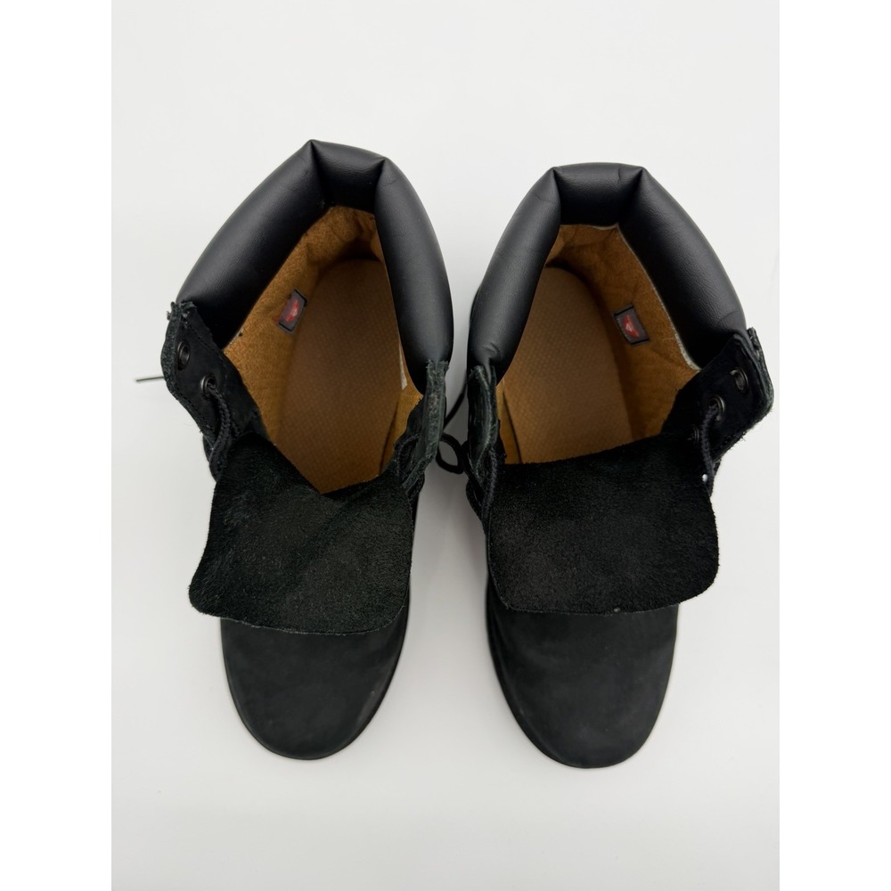 Junior's Timberland Premium 6 IN Waterproof Boot Black Nubuck Size 6 - Picture 7 of 11